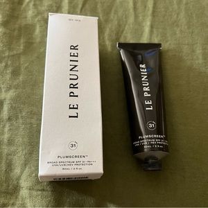 Le Prunier Plumscreen NEW IN BOX Broad Spectrum SPF 31UVA UVB HEV PA 60 ml